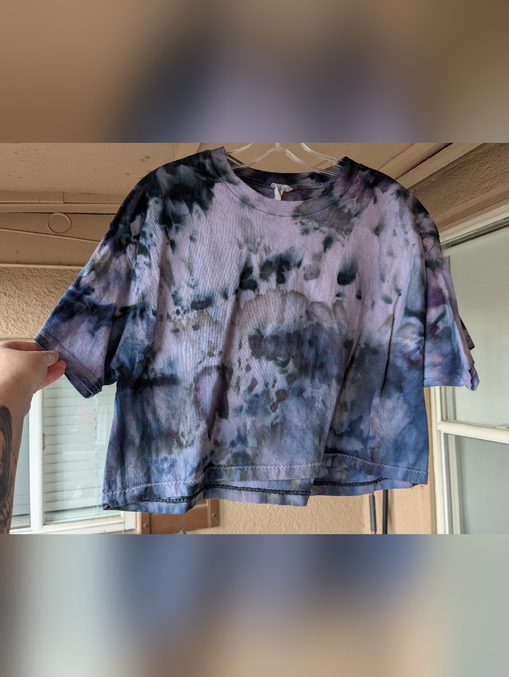 Perfect Vintage Tye Dye Cropped Tee